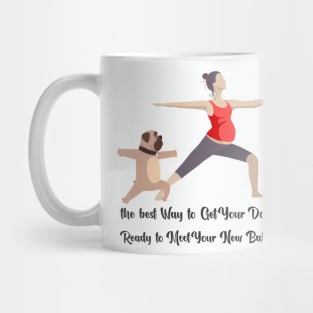 My dog is training with me and my new baby Mug